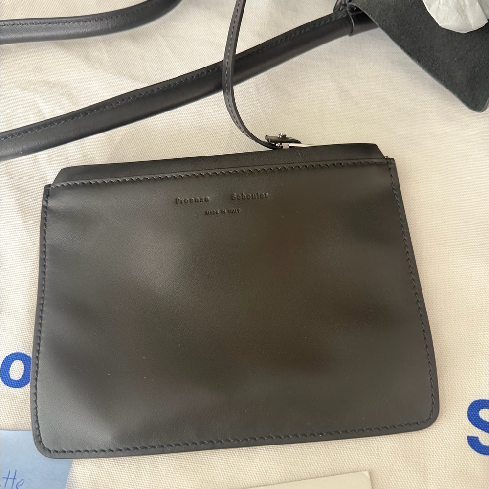 Proenza Schouler Rare XL Ruched Tote black calfskin leather. - Picture 9 of 15